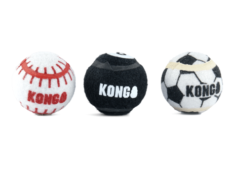 Kong Sports Ball Toy for Dogs (Black White) For Cheap