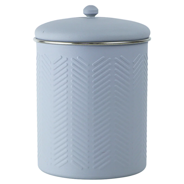 Pawpourri Chevron Emboss Treat Jar for Dogs and Cats (Grey) Online Hot Sale