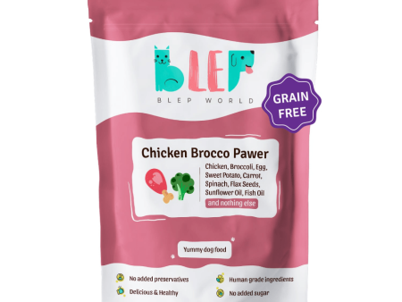 BLEP Chicken Brocco Pawer Dog Wet Food (300g) Hot on Sale