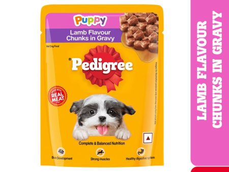 Pedigree Lamb Flavour Chunks in Gravy Puppy Wet Food Cheap