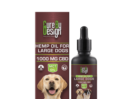 Cure By Design 1000mg CBD MCT Relief Oil for Large Dogs For Sale