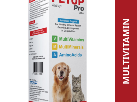 Skyec Petup Syrup Multi Vitamin Supplement for Dogs and Cats Discount