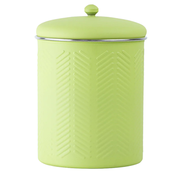 Pawpourri Chevron Emboss Treat Jar for Dogs and Cats (Green) Supply