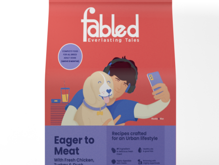 Fabled Eager to Meat Fresh Chicken Turkey and Duck Dry Food for Adult Dog Online Hot Sale