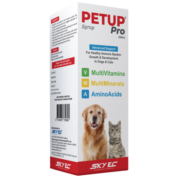 Skyec Petup Syrup Multi Vitamin Supplement for Dogs and Cats Discount