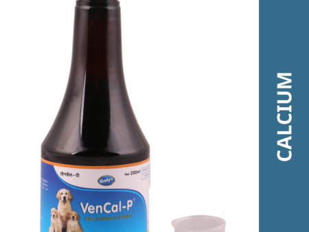 Venkys Vencal P Syrup Calcium Supplement for Dogs and Cats (200ml) Sale