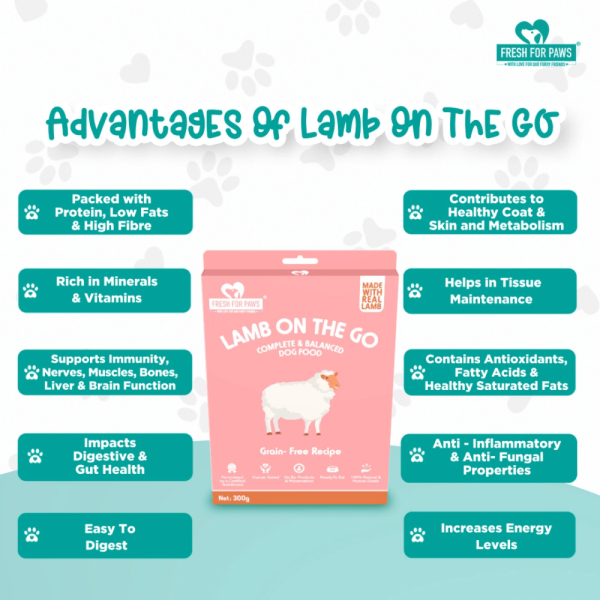 Fresh For Paws Lamb On The Go Dog Wet Food (300g) Discount