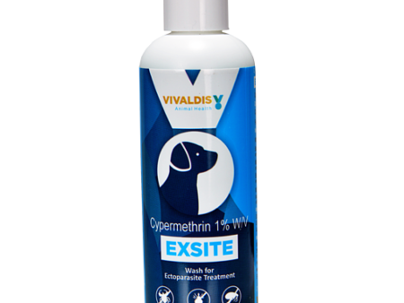 Vivaldis Exsite (Cypermethrin) Anti tick & flea Shampoo for Dogs (200ml) For Sale