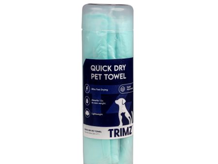 Trimz Quick Dry Absorption Towel for Dogs and Cats (Green) on Sale