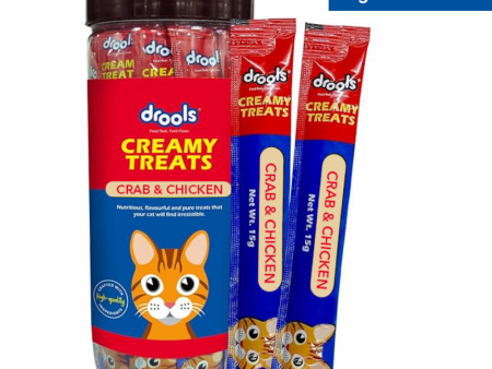 Drools Crab & Chicken Creamy Cat Treats Supply