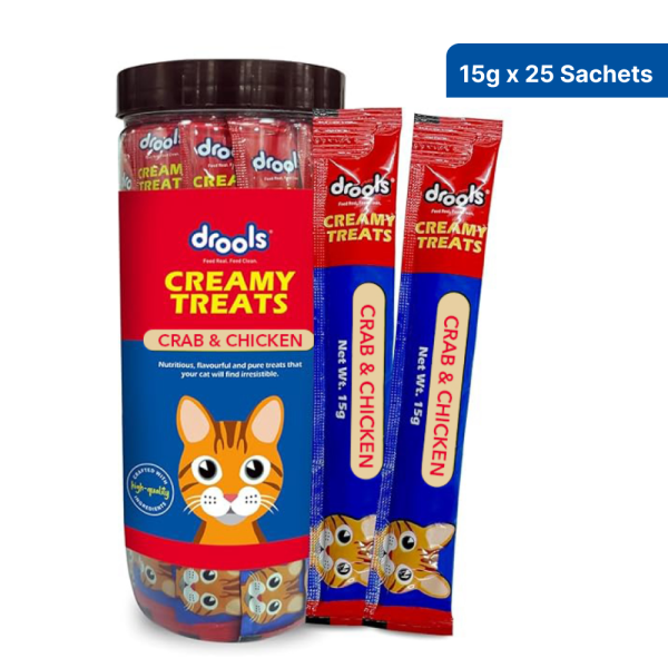 Drools Crab & Chicken Creamy Cat Treats Supply