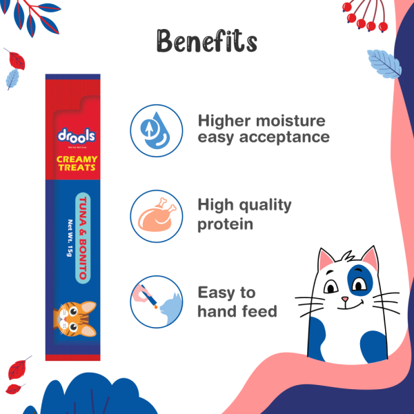 Drools Tuna & Bunito Creamy Cat Treats Discount