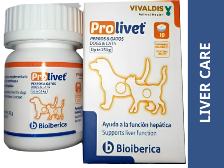 Vivaldis Prolivet Tablet for Medium Dogs and Cats (pack of 10 tablets) Supply