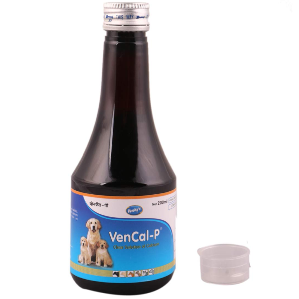 Venkys Vencal P Syrup Calcium Supplement for Dogs and Cats (200ml) Sale