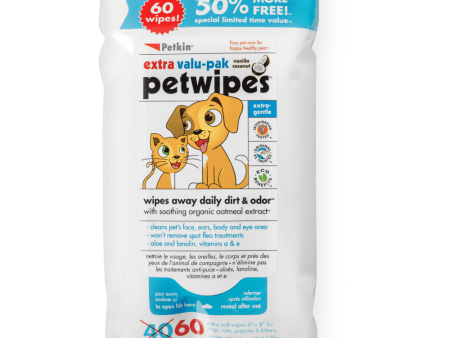 Petkin Petwipes for Dogs and Cats on Sale