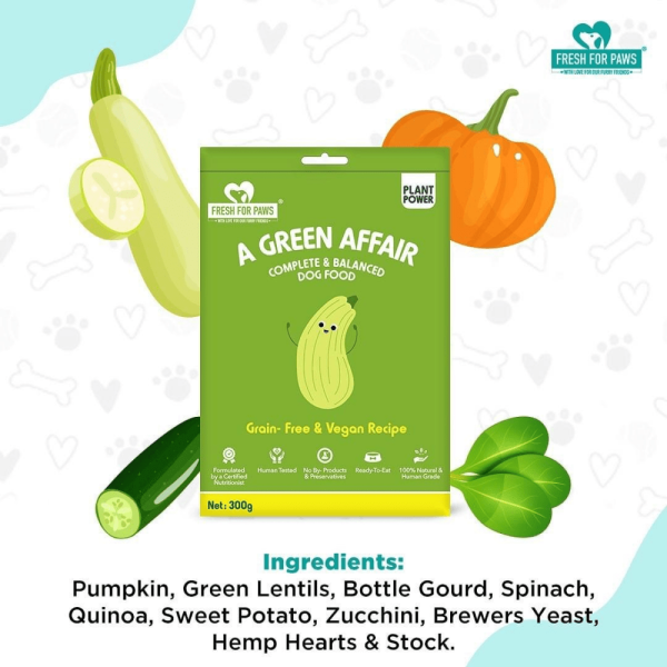 Fresh For Paws A Green Affair Grain Free & Vegan Dog Wet Food (300g) Online Sale