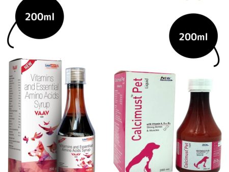 Savavet Vaav Syrup and Mankind Calcimust Syrup Calcium Supplement Combo For Discount