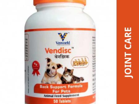 Venkys Vendisc Tablets Joint Support for Dogs and Cats (pack of 50 tablets) Sale