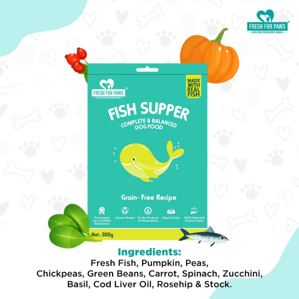 Fresh For Paws Fish Supper Dog Wet Food (300g) Cheap