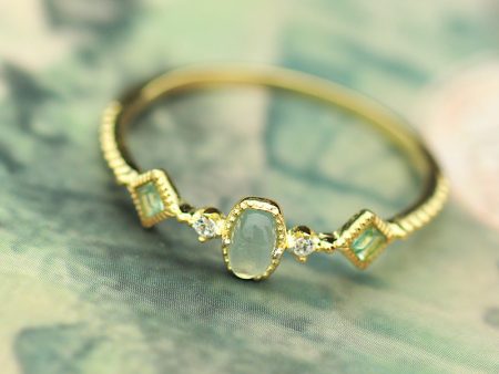 Wholesale Sterling Silver Natural Aquamarine Ring Online now