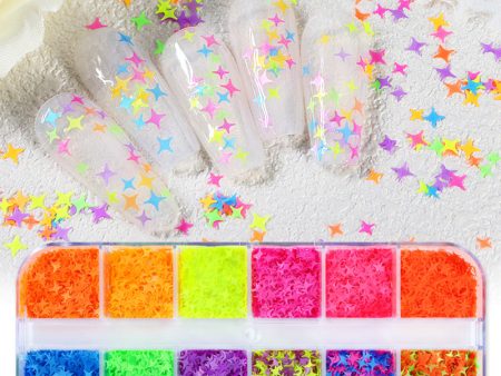 Wholesale Stars Nail Art Sequins PET Decorations on Sale