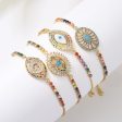 Wholesale Zircon Eye Copper Bracelet For Sale