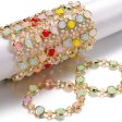 Wholesale 2pcs Multicolor Crystal Glass Beads Bracelet Online Hot Sale