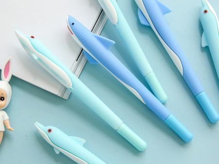 Wholesale 48pcs box Dolphin Silicone Styling Pen For Sale