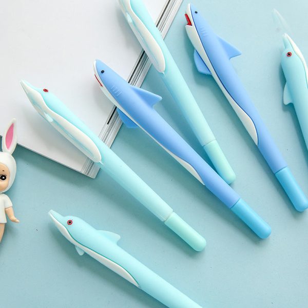 Wholesale 48pcs box Dolphin Silicone Styling Pen For Sale