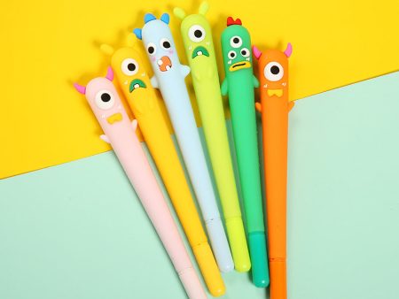 Wholesale 40pcs box ABS Cartoon Monster Silicone Soft Water Pen Discount