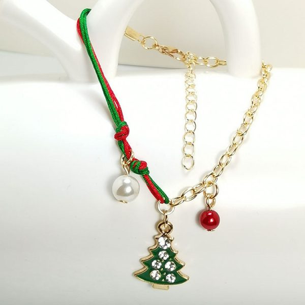 Wholesale 2PCS Christmas Elk Snowman Alloy Bracelet Online