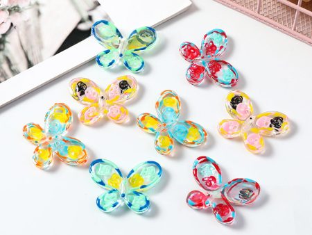 Wholesale 50PCS Butterfly DIY Pearl Beads Discount