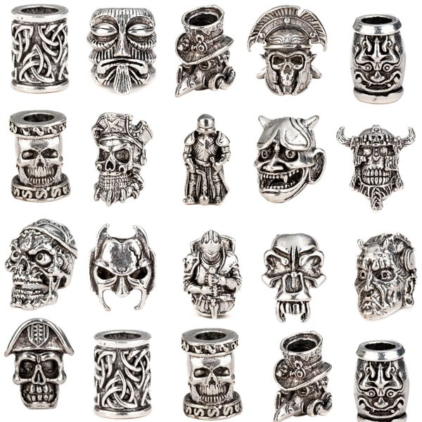 Wholesale Alloy Demon Skull Large Aperture Beads DIY Keychain Accessories Beads Fashion