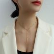 Wholesale Y Shape Tassel Short Titanium Steel Necklaces Cheap