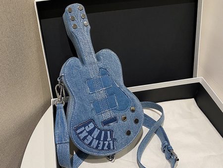 Wholesale Denim Guitar Shoulder Bag For Sale