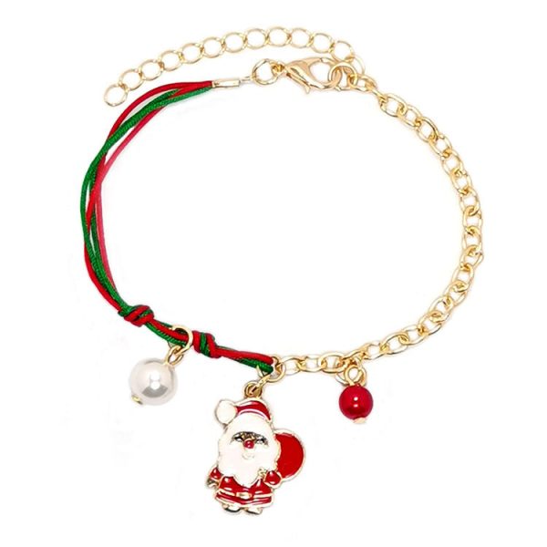 Wholesale 2PCS Christmas Elk Snowman Alloy Bracelet Online