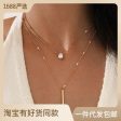 Wholesale Waterdrop Double Layer Metal Necklaces For Discount