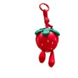 Wholesale Leather Strawberry Keychain Cheap