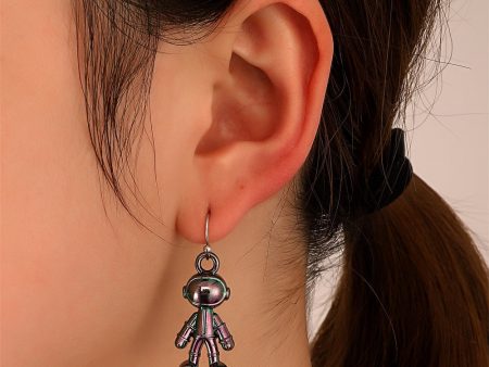 Wholesale Symphony Astronaut Alloy Earrings Hot on Sale