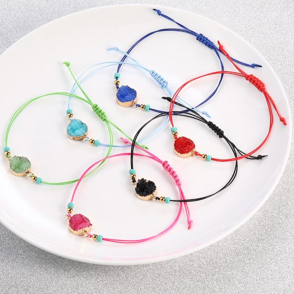 Wholesale Wax Rope Resin Braided Wire Bracelet Hot on Sale