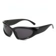 Wholesale Y2k Retro Sense of Technology Cyberpunk Cycling Sports PC Sunglasses For Cheap