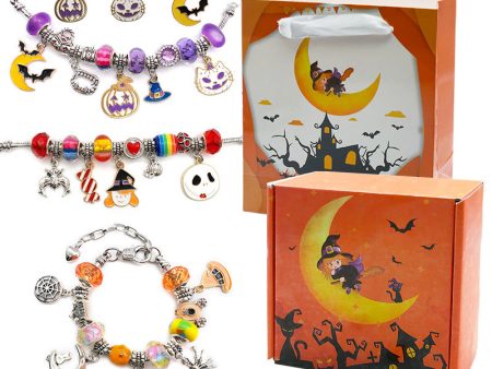 Wholesale 2PCS Halloween Kids Diy Alloy Bracelet Supply