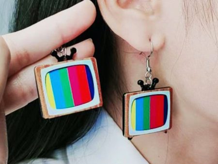 Wholesale Vintage Colorful Fun Acrylic Earrings Online Hot Sale