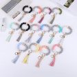 Wholesale Tassel Wood Beads Silicone Keychains Online Sale