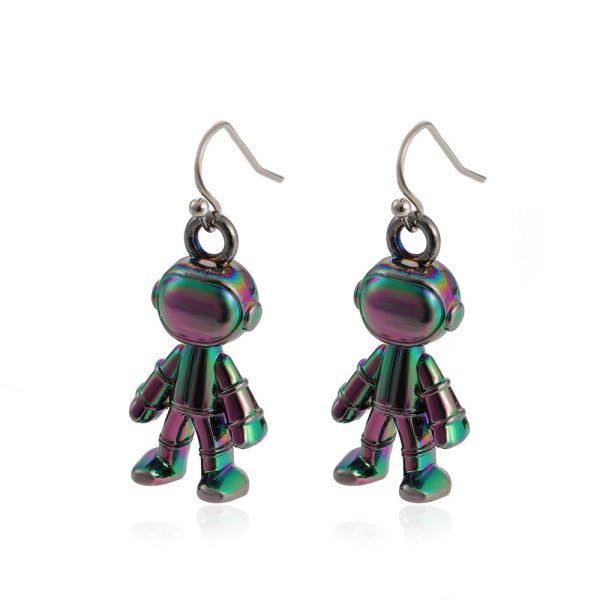 Wholesale Symphony Astronaut Alloy Earrings Hot on Sale