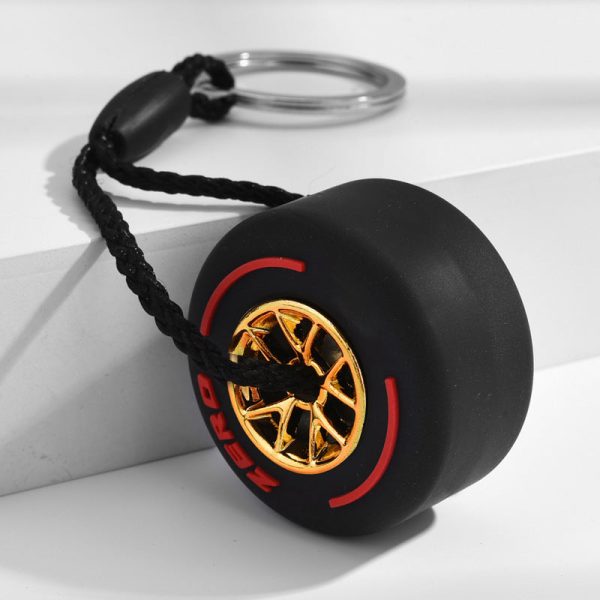 Wholesale Tire Soft Rubber Keychains Fashion