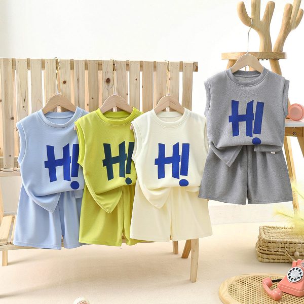 Wholesale Vest Summer Polyester Baby Clothes Online Sale