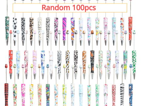 Wholesale Random 100pcs Plastic DIY Beaded Ballpoint Pen Cheap