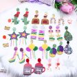 Wholesale Star Mask Carnival Acrylic Earrings Online Hot Sale