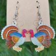 Wholesale 2pairs pack Acrylic Thanksgiving Turkey Pumpkin Earrings For Cheap